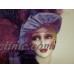 Clay Art Musical Mask Victorian Lady Purple Feathers   253803226513